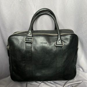 Cole Haan Black Leather laptop bag.  Great condition!